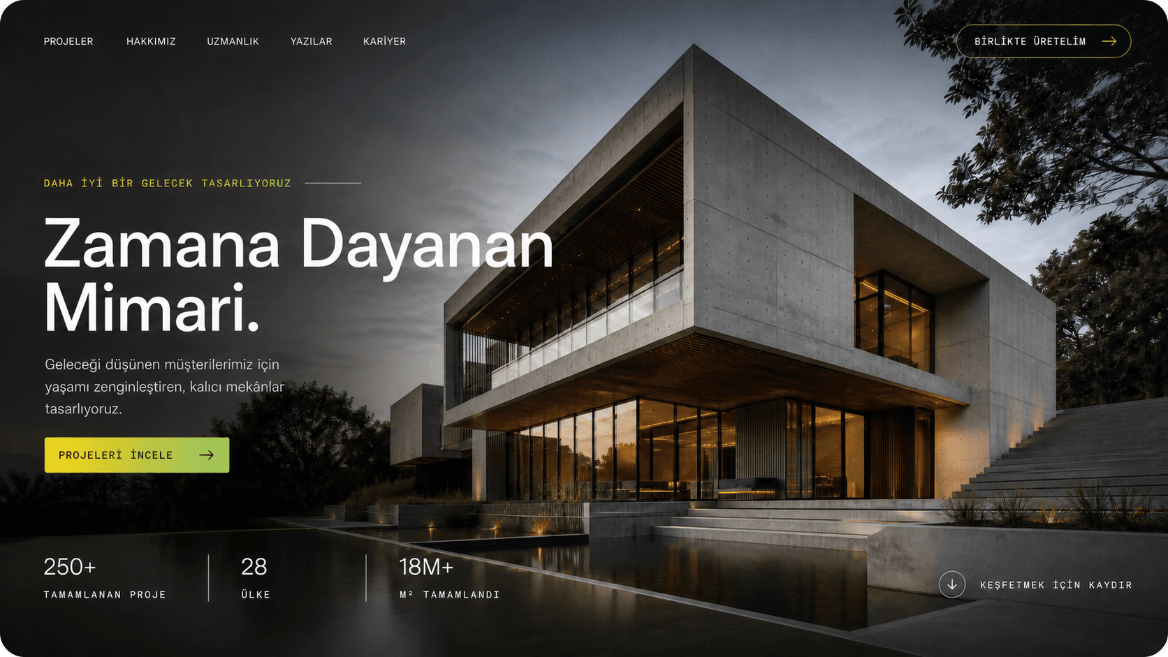 Corporate architecture website design
